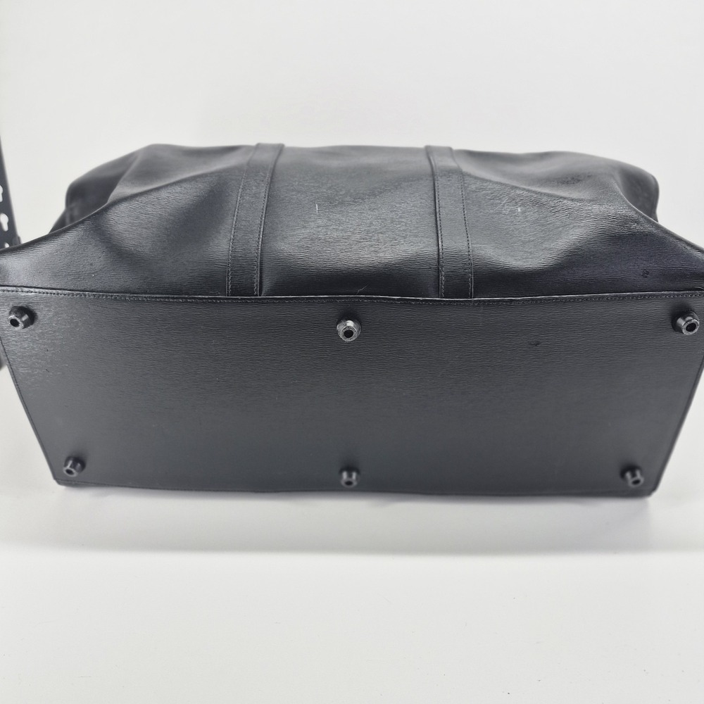 Montblanc 2 Way Boston Bag Duffle Leather Black - Picture 7 of 16